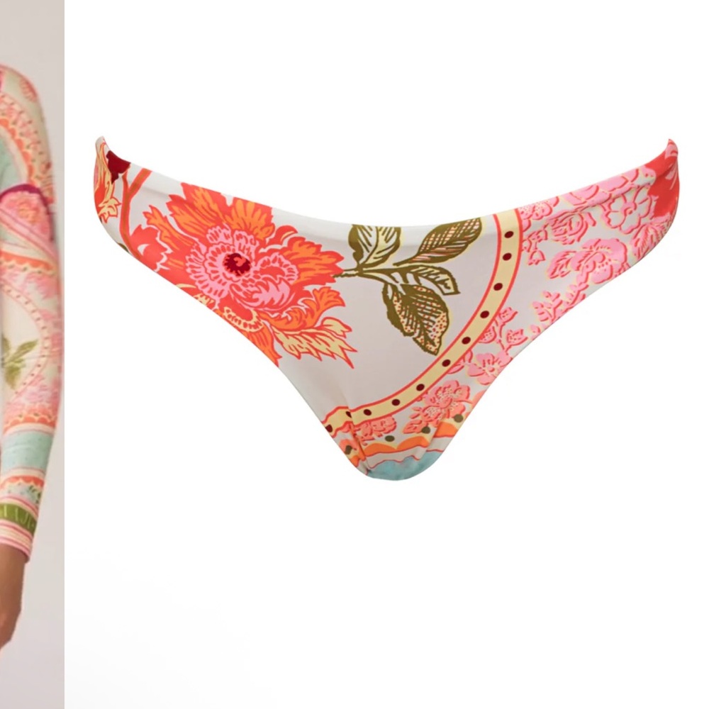 NWT MAAJI Floral Groove Flirt Low Rise Thin Side Bikini Bottom - Picture 6 of 6